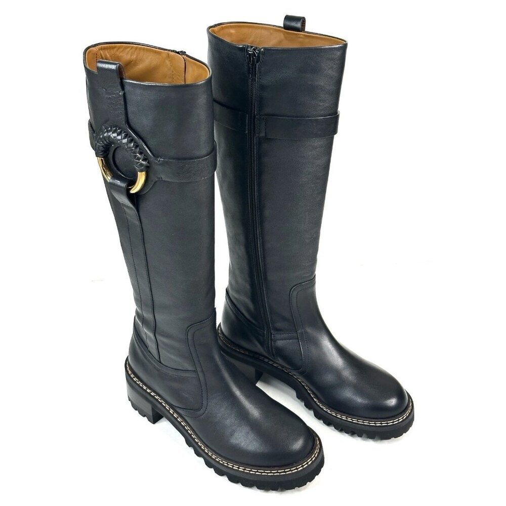 See by Chloรฉ Boots Women Leather Black. EU39/US9